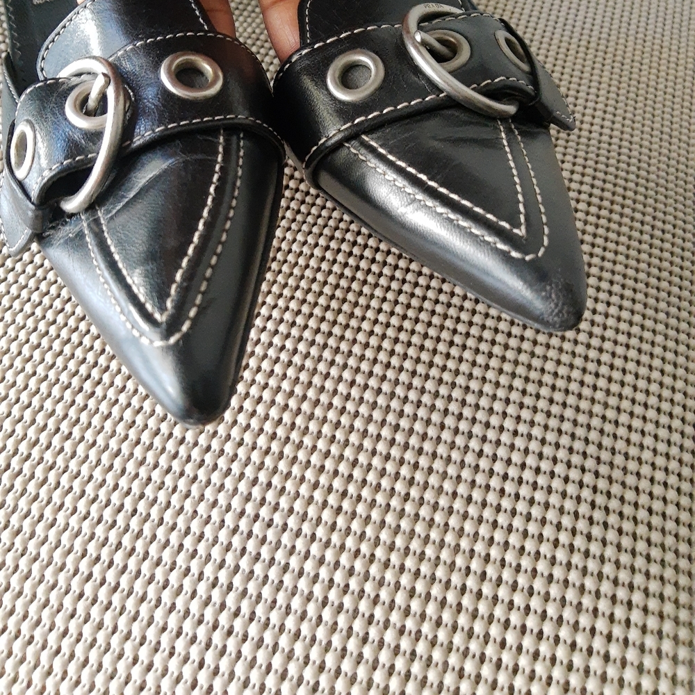 Prada Black Leather Shoes - Picture 7 of 8